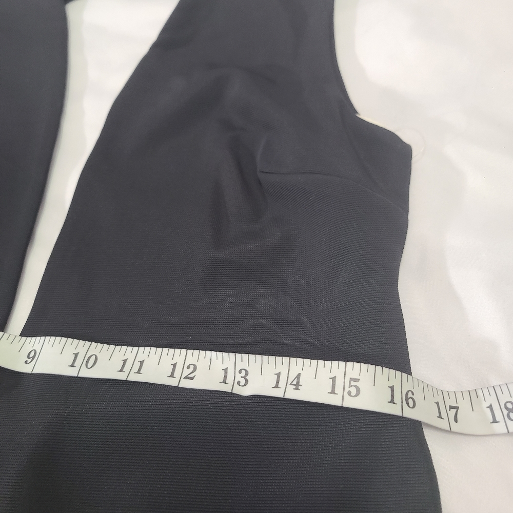 AQ/AQ Deep Plunge Backless Black Dress NWT‎ Size 12 - Picture 8 of 15